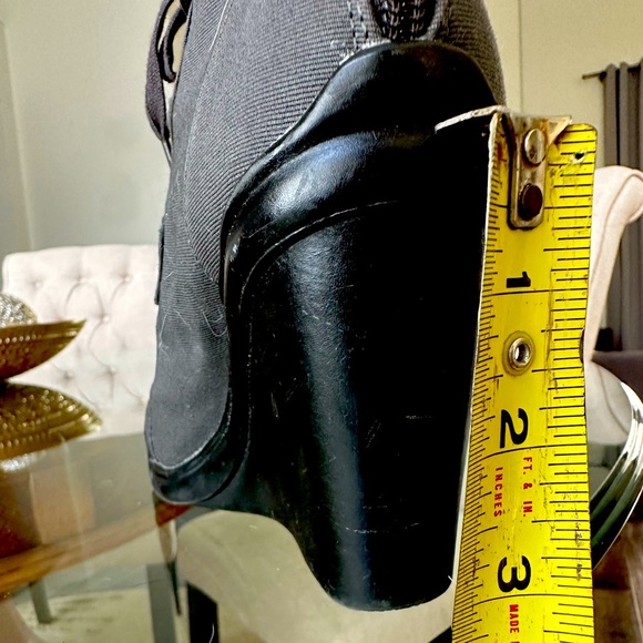 Simply Vera Vera Wang gray canvas boots buckles lace-up - Picture 4 of 7